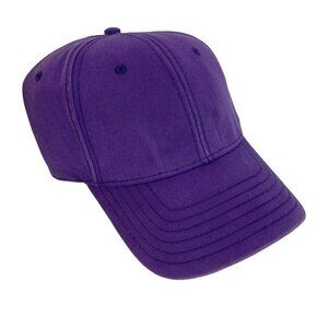 Vintage Cobra Cap‎ Hat Blank Plain Curved Purple Faded Hook Loop
